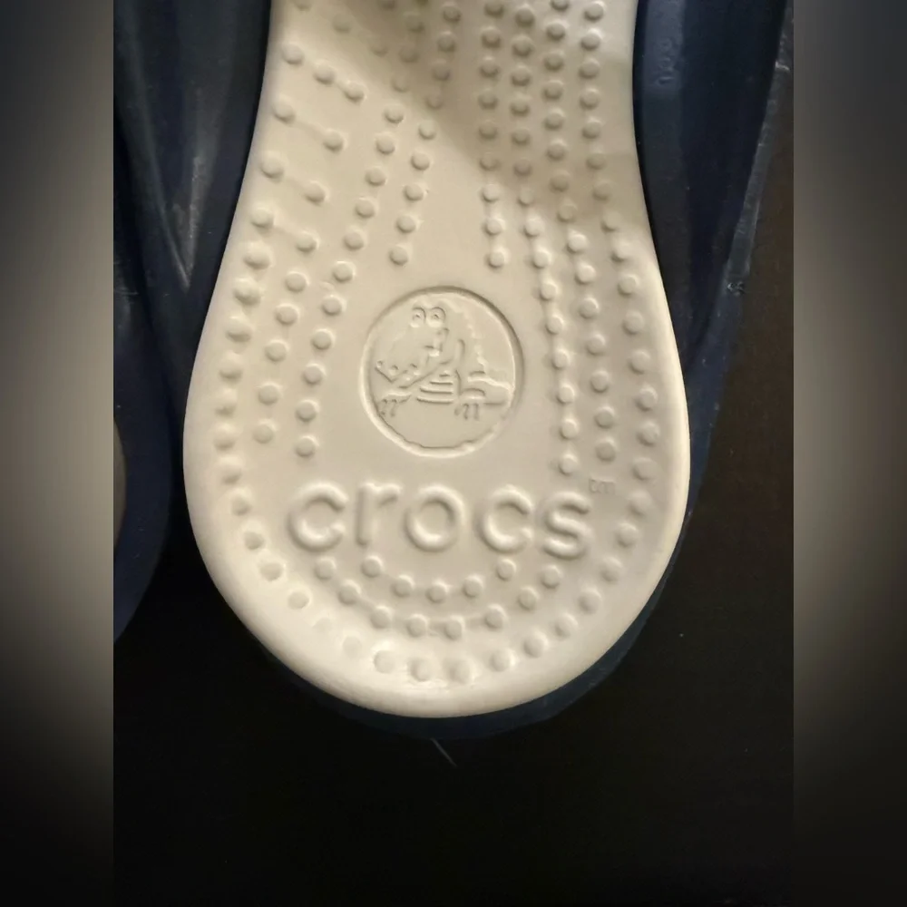 Men’s NY Yankees CROCS Flip Flop Sandals Navy/White